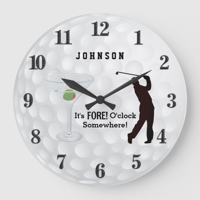 Grande Horloge Ronde C'est Fore O'clock Quelque part (Recto)