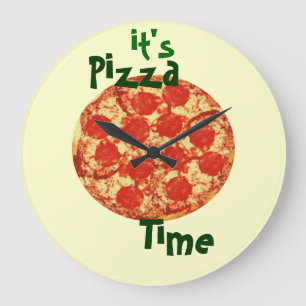 Grande Horloge Ronde C'est horodateur de pizza