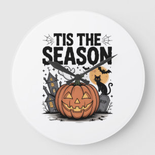 Grande Horloge Ronde C'est la saison Halloween