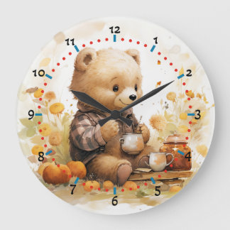 Grande Horloge Ronde C'est l'heure de l'ours