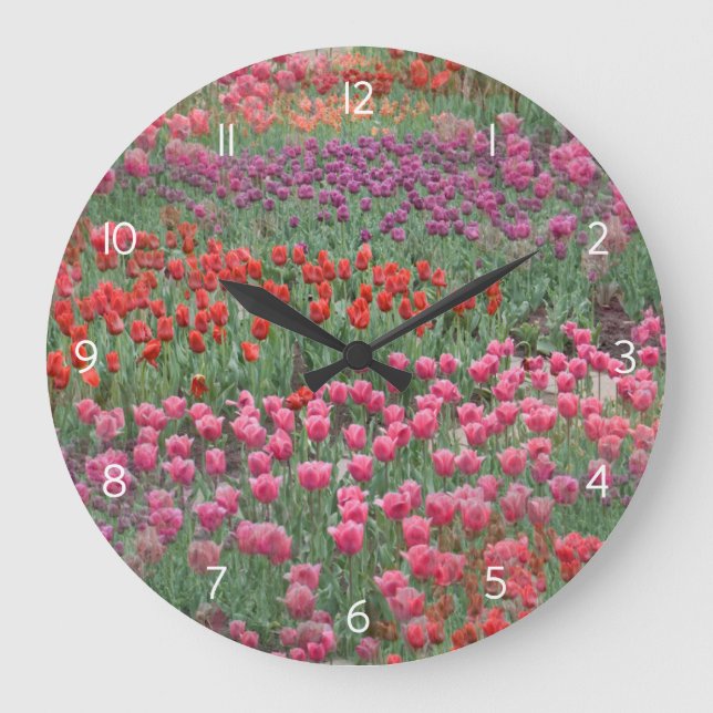 Grande Horloge Ronde Champ De Tulipes (Recto)
