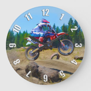 Grande Horloge Ronde Champion Motocross Dirt-Bike 2