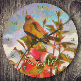 Grande Horloge Ronde Chanteur au bord de la piscine 2338