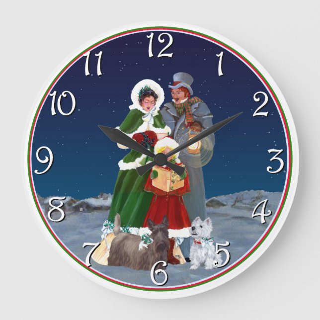 Grande Horloge Ronde Chants de Noël (Recto)