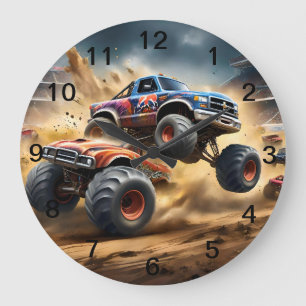 Grande Horloge Ronde Chaos on Wheels : Monster Truck Smash Derby,