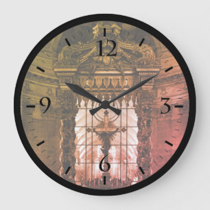 Grande Horloge Ronde Chapelle royale vintage de Paris autel St James Pa