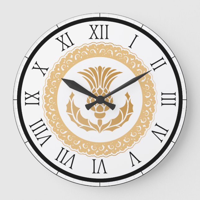 Grande Horloge Ronde Chardon écossais (Recto)