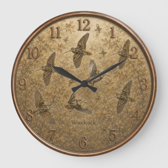 Grande Horloge Ronde Chasse à la bécasse  (Recto)