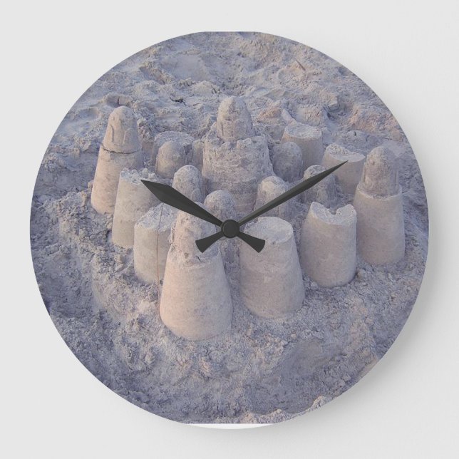 Grande Horloge Ronde château de sable (Recto)