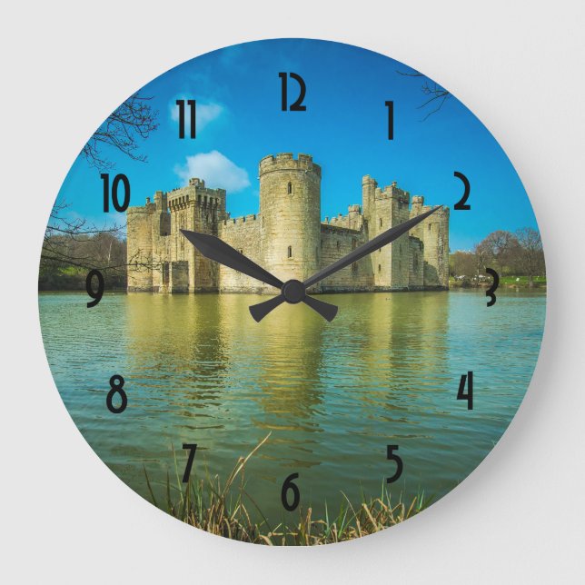 Grande Horloge Ronde Château pittoresque de Bodiam dans le Sussex est (Recto)