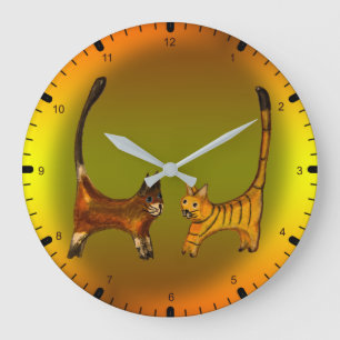 Grande Horloge Ronde Chatons