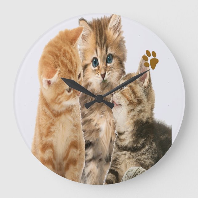 Grande Horloge Ronde Chats (Recto)