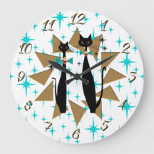 Chats Cool modernes de l'ère rétro atomique du mil