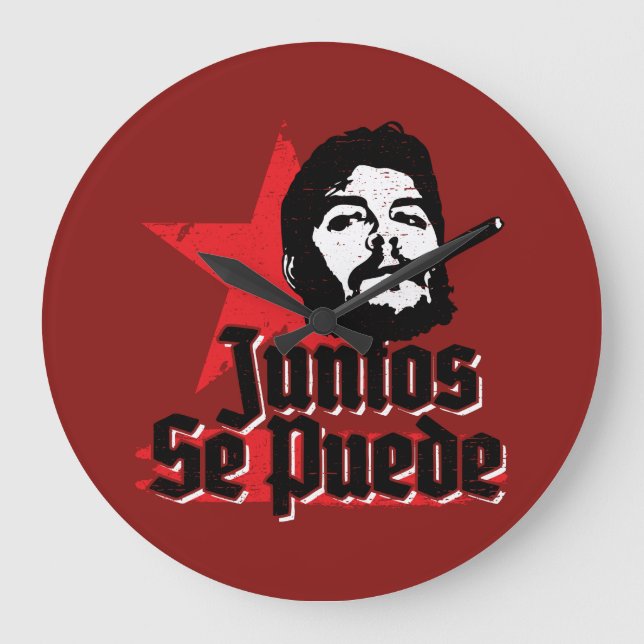 Grande Horloge Ronde Che Guevara Juntos Se Puede Citer Ensemble Nous Po (Recto)