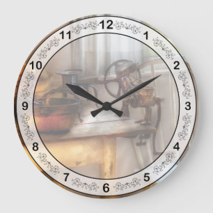 Grande Horloge Ronde Chef - Cuisine - Préparations de cuisine