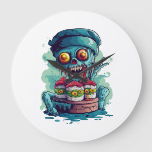 Grande Horloge Ronde Chef de sushi hanté