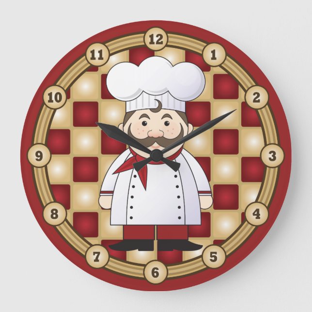 Grande Horloge Ronde Chef italien (Recto)
