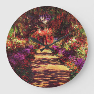 Grande Horloge Ronde Chemin du jardin par Claude Monet