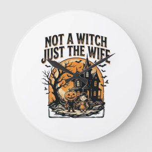 Grande Horloge Ronde Chemise de femme Halloween Design de maison hantée