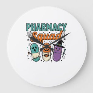 Grande Horloge Ronde Chemise vectorielle vintage de l'équipe de pharmac