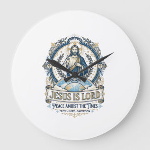 Grande Horloge Ronde Chemise Vintage Eschatologie Prophétie Jésus Chrét
