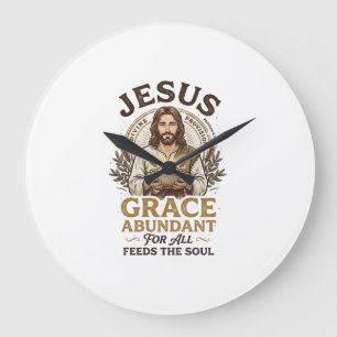 Grande Horloge Ronde Chemise Vintage Jésus Bowling Graphique Chrétien_1