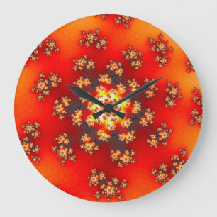 Grande Horloge Ronde Cherry Blossom Floral Sprinkles