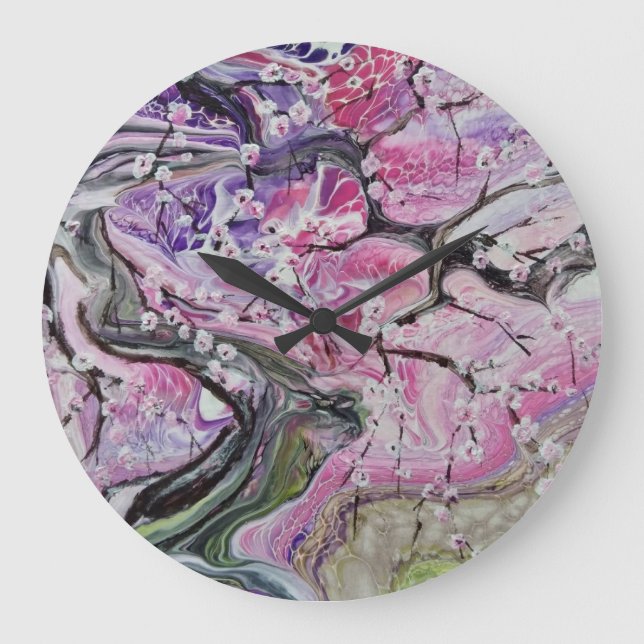 Grande Horloge Ronde Cherry Blossom Tree Clock (Recto)
