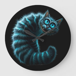 Grande Horloge Ronde Cheshire Cat