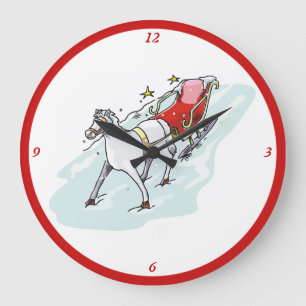 Grande Horloge Ronde Cheval et Carrosse -