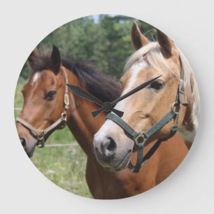 Grande Horloge Ronde Chevaux