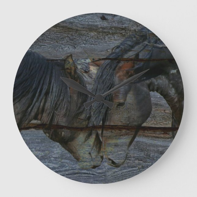 Grande Horloge Ronde Chevaux Amour (Recto)