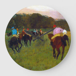 Grande Horloge Ronde Chevaux de course Edgar Degas à Longchamp