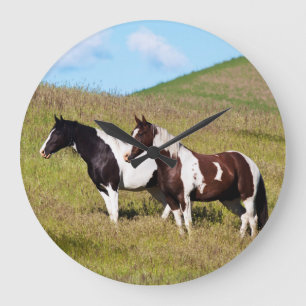 Grande Horloge Ronde Chevaux sur le versant de la colline
