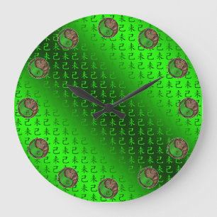 Grande Horloge Ronde Chèvre de Terre