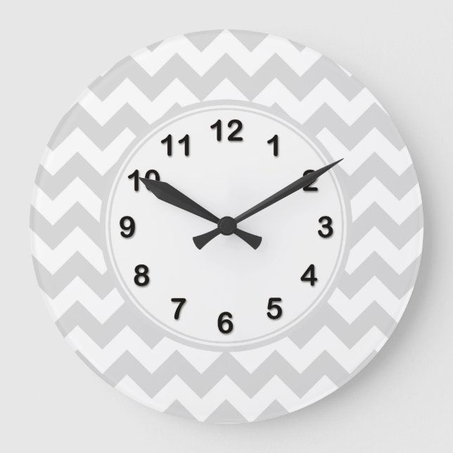 Grande Horloge Ronde Chevron Zig-Zag (Recto)