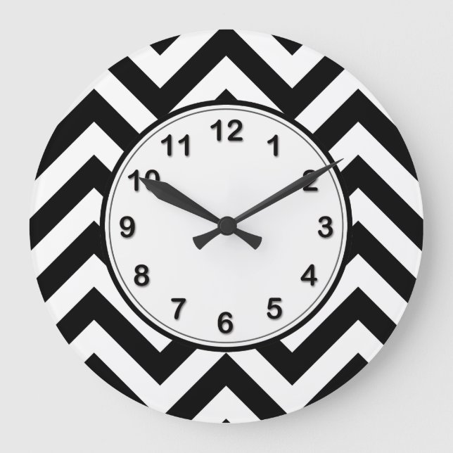 Grande Horloge Ronde Chevron Zig Zag (Recto)