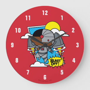 Grande Horloge Ronde Chibi Cyborg S'Est Éteint !