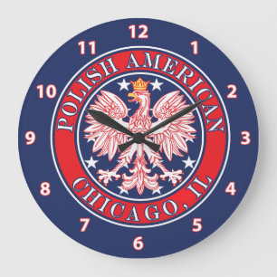 Grande Horloge Ronde Chicago Illinois polonais