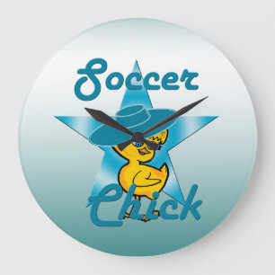 Grande Horloge Ronde Chick de football #7