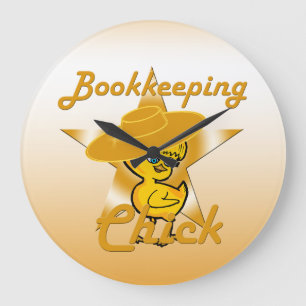 Grande Horloge Ronde Chick de tenue de livres #10