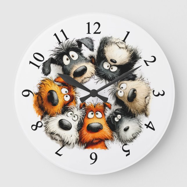 Grande Horloge Ronde Chienclov excentrique (Recto)