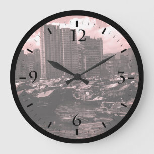 Grande Horloge Ronde China Hong Kong Houseboats
