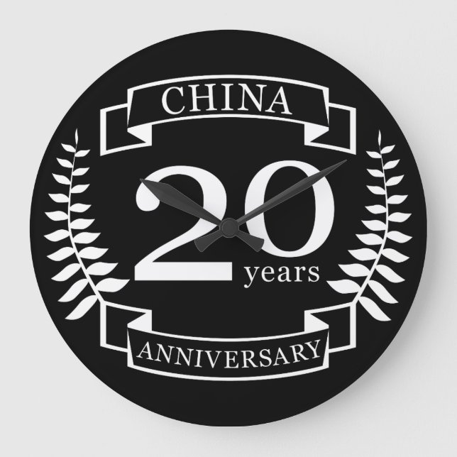 Grande Horloge Ronde China Traditional wedding anniversary 20 years (Recto)