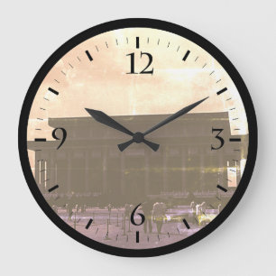 Grande Horloge Ronde Chine vintage Pekin Mao Tse Tunolg Mausolée Large 