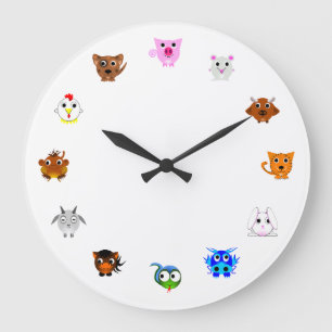 Grande Horloge Ronde Chinese Zodiac Animals