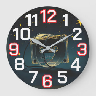 Grande Horloge Ronde ChiRadioLLC™ Clock designed by www.djelove.com