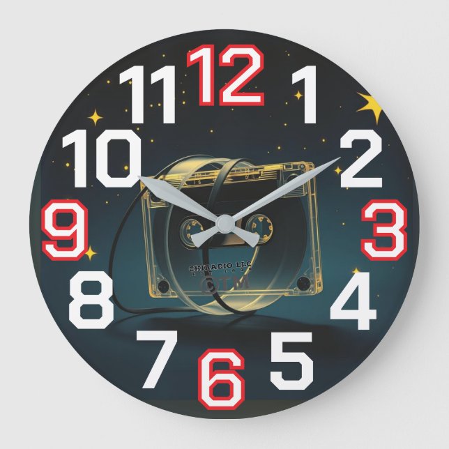 Grande Horloge Ronde ChiRadioLLC™ Clock designed by www.djelove.com (Recto)