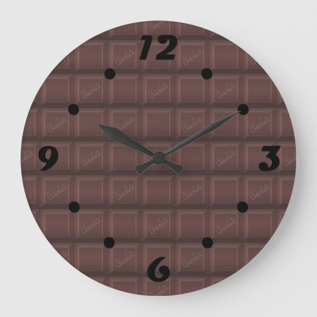 Grande Horloge Ronde chocolat au lait (Recto)