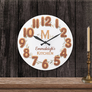 Grande Horloge Ronde Chocolat Iced Cookie